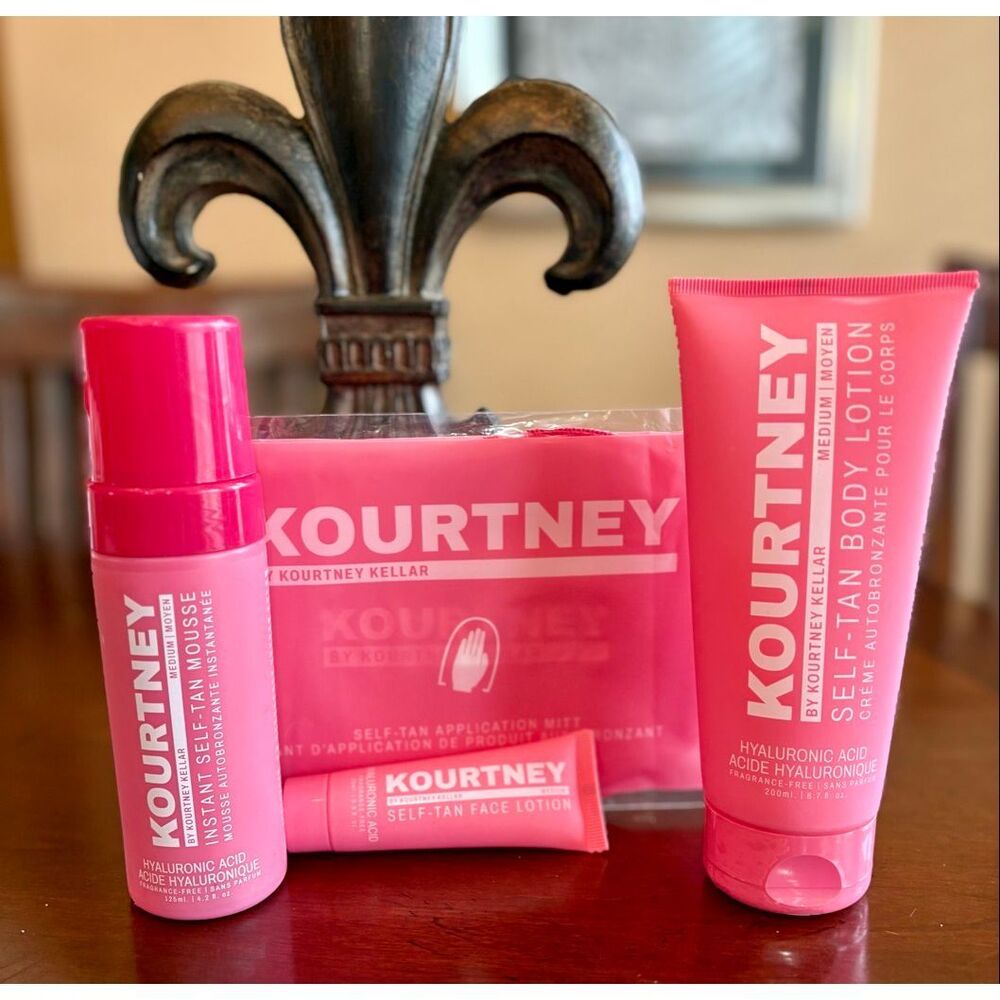 KOURTNEY by KOURTNEY KELLER -NWT Self-Tanning 4-Piece Bundle/Full Sizes & Sealed